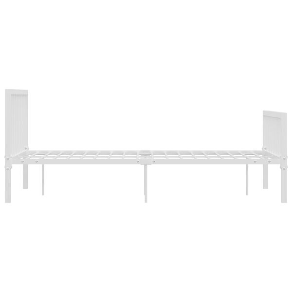 vidaXL Bettgestell Wei&szlig; Metall 140&times;200 cm