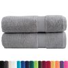 vidaXL Premium Handt&uuml;cher SOLUND 2 Stk. Grau 50x100 cm 600 g/m&sup2;