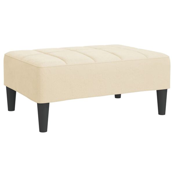 vidaXL Fu&szlig;hocker Creme 78x56x32 cm Samt