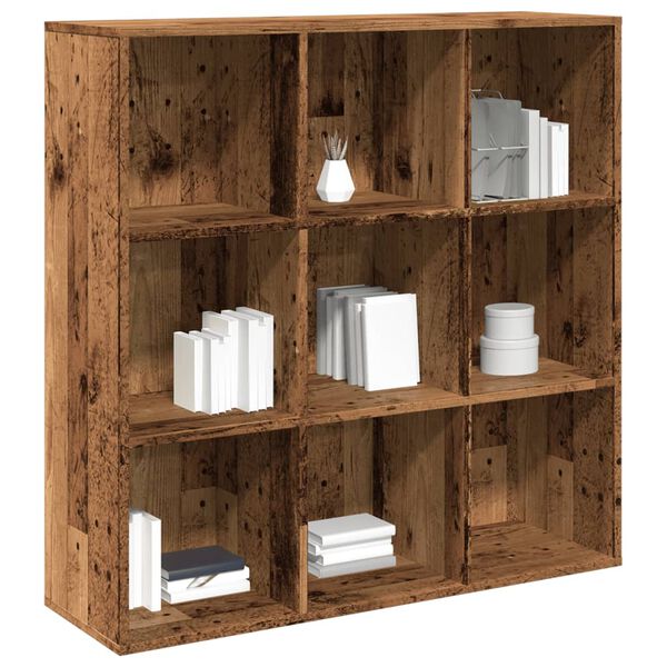 vidaXL B&uuml;cherregal Altholz-Optik 98x29x97,5 cm