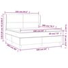 vidaXL Boxspringbett mit Matratze Dunkelblau 160x200 cm Samt