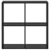 vidaXL B&uuml;cherregal Schwarz Eichen-Optik 69,5 x 29 x 69,5 cm