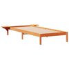 vidaXL Bettgestell mit Nachttischen Wachsbraun 100 x 210 cm
