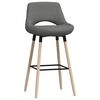 vidaXL Barhocker 2 Stk. Hellgrau Stoff