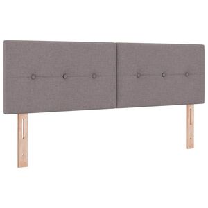 vidaXL Kopfteil mit Kopfteil Taupe 160 cm Kunstleder