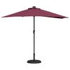 vidaXL Garten-Sonnenschirm Bordeauxrot 294 x 150 x 224 cm