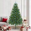 vidaXL Weihnachtsbaum mit 300 LEDs mit St&auml;nder Gr&uuml;n 210 cm PE