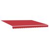 vidaXL Einziehbare Markise Rot 400 x 300 cm Polyester und Aluminium