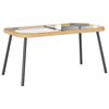 vidaXL Couchtisch Braun und Schwarz 90 x 45 x 43 cm