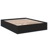 vidaXL Bettgestell Schwarz 150x200 cm Holzwerkstoff