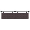 vidaXL H&auml;ngevorderseite Wandmontiert Dunkelbraun 190 x 55 x 5 cm Stoff