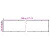 vidaXL Balkon-Sichtschutz Wei&szlig; 700x75 cm PVC