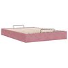 vidaXL Ottoman-Bett ohne Matratze Rosa 140x200 cm Samt