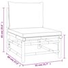 vidaXL 7-tlg. Garten-Lounge-Set mit Taupe Kissen Bambus