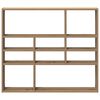 vidaXL Wandregal Artisan-Eiche 90x16x78 cm Holzwerkstoff