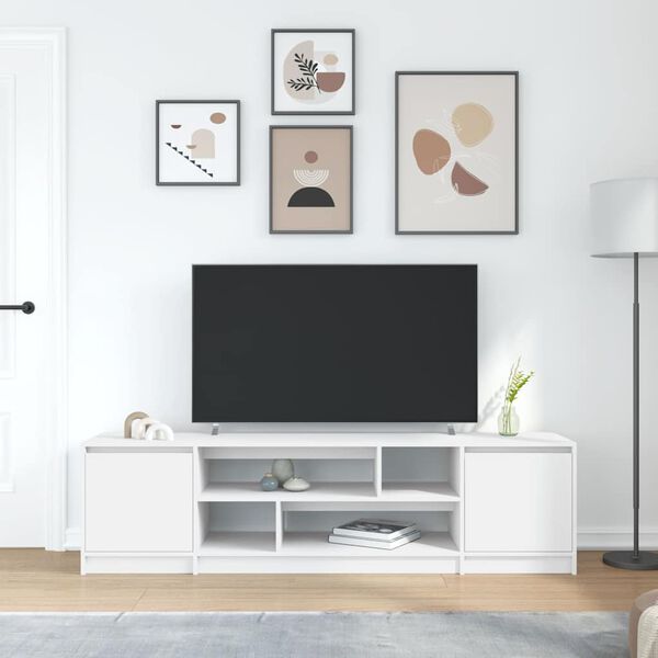 vidaXL TV-Schrank Wei&szlig; 188,5x41x50 cm Holzwerkstoff