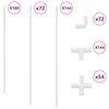 vidaXL PVC Rohr 29 stk. Wei&szlig; PP und PE