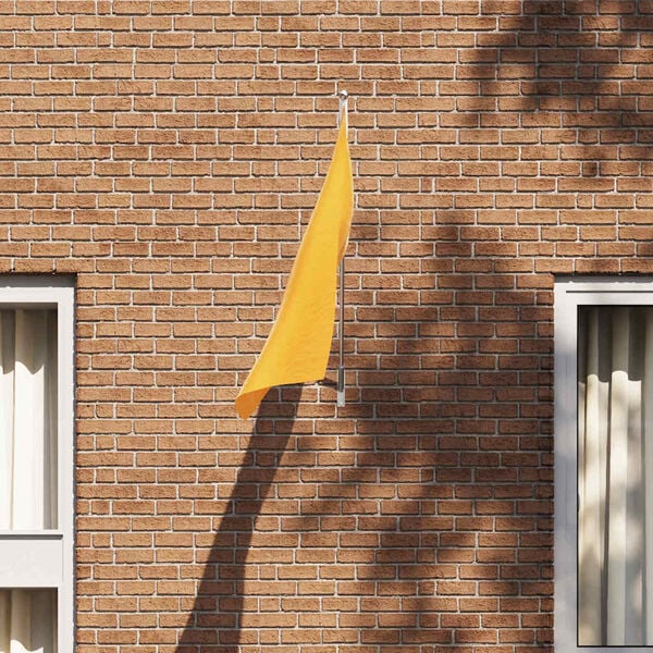 vidaXL Fahnenmast-Halter Silber 15 x 3 cm Stahl