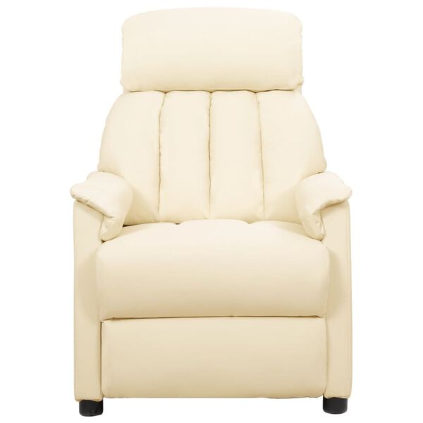 vidaXL Relaxsessel Creme Kunstleder