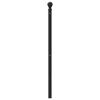 vidaXL Kopfteil Metall Schwarz 180 cm