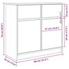 vidaXL Sideboard mit Schublade Altholz-Optik 80x34x76 cm Holzwerkstoff
