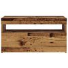 vidaXL TV-Schrank mit LED-Leuchten Altholz-Optik 75x35x40 cm