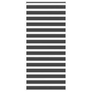vidaXL Doppelrollo Schwarz 110x230 cm Stoffbreite 105,9 cm Polyester