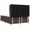 vidaXL Boxspringbett mit Matratze Dunkelgrau 90x190 cm Dunkelbraun