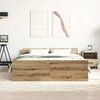 vidaXL Bettgestell ohne Matratze Artisan-Eiche 120x200cm Holzwerkstoff
