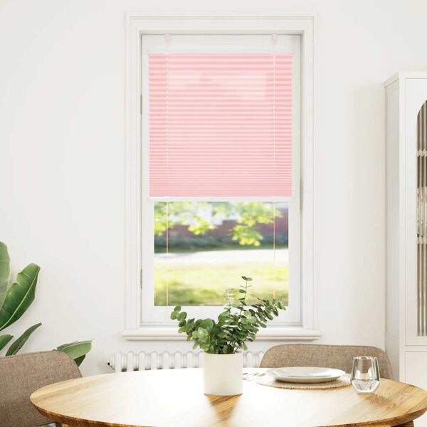 vidaXL Plissee Rosa 65x100 cm Stoffbreite 64,4 cm Polyester