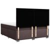 vidaXL Boxspringbett mit Matratze Dunkelbraun 180x200 cm Stoff