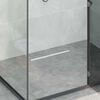 vidaXL 360&deg; Duschablauf mit slim Modell Silber 50 cm Edelstahl 304