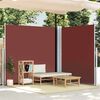 vidaXL Seitenmarkise Ausziehbar Braun 200x600 cm