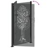 vidaXL Gartentor Schwarz 110 x 180 cm Pulverbeschichteter Stahl