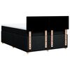 vidaXL Boxspringbett mit Matratze Schwarz 160x200 cm Stoff