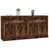 vidaXL Sideboards 2 Stk. R&auml;uchereiche Holzwerkstoff