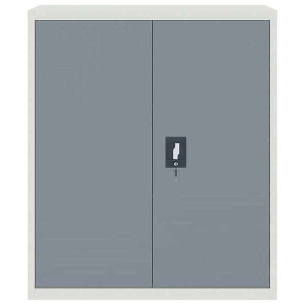 vidaXL Aktenschrank Hellgrau und Dunkelgrau 90x40x105 cm Stahl