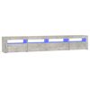 vidaXL TV-Schrank mit LED-Leuchten Betongrau 240x35x40 cm