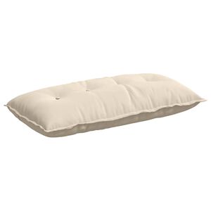 vidaXL R&uuml;ckenkissen Beige 100 x 50 cm Mikrofaserstoff