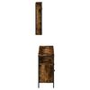 vidaXL 3-tlg. Badm&ouml;bel-Set R&auml;uchereiche Holzwerkstoff