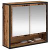 vidaXL Wandregal mit Regal Wandmontiert Altholz 65 x 20 x 60 cm