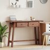 vidaXL Schreibtisch Braun 110 x 30 x 79 cm Massives Mahagoni Holz
