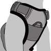 FLAMINGO Hundegeschirr Balou Schwarz XS 30-45 cm 15 mm
