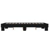 vidaXL Bettgestell Schwarz 140x190 cm Holzwerkstoff und Metall