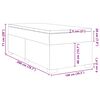 vidaXL Boxspringbett mit Matratze Dunkelgr&uuml;n 100x200 cm Samt