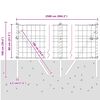 vidaXL Zaun mit Pfosten Gr&uuml;n 0,8 x 25 m Stahl und PVC