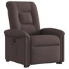 vidaXL Relaxsessel mit Aufstehhilfe Dunkelbraun Stoff