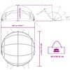 vidaXL Pool-Dome Blau 405 x 405 x 192 cm