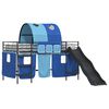 vidaXL Kinder-Etagenbett Schwarz und Blau 90 x 200 cm Metall