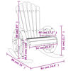 vidaXL Adirondack-Schaukelst&uuml;hle 2 Stk. Massivholz Tanne